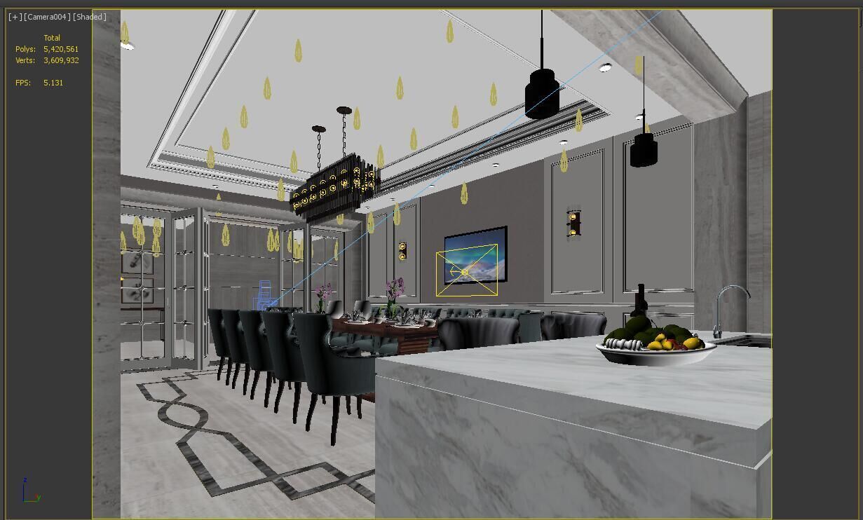 Dining room  3D model_6