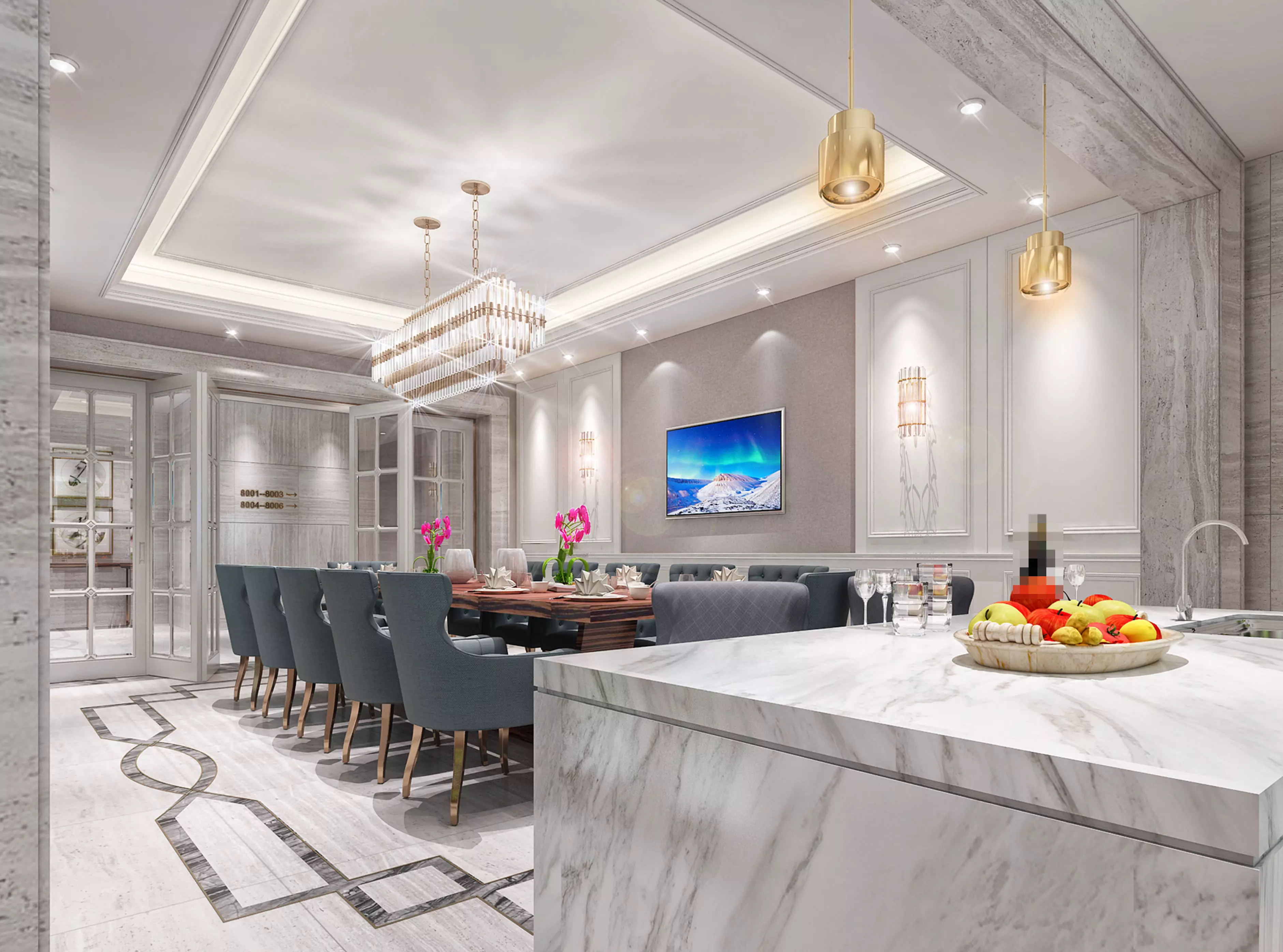 Dining room  3D model_0