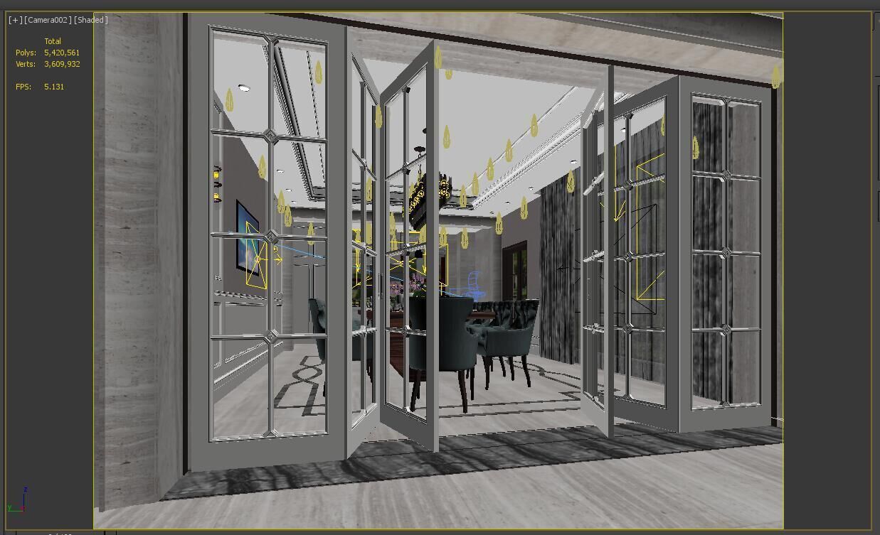 Dining room  3D model_7