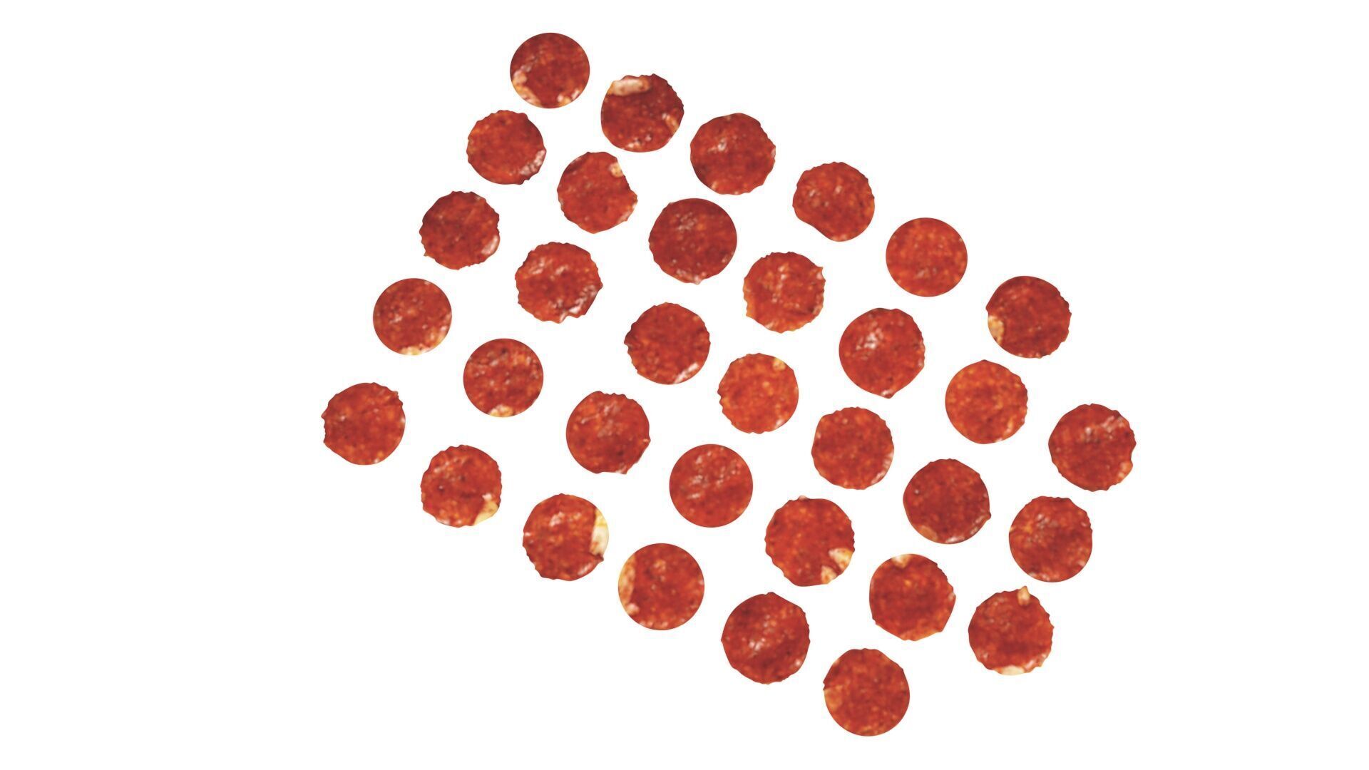 Sliced Mini Pepperonis Set 3D model_8