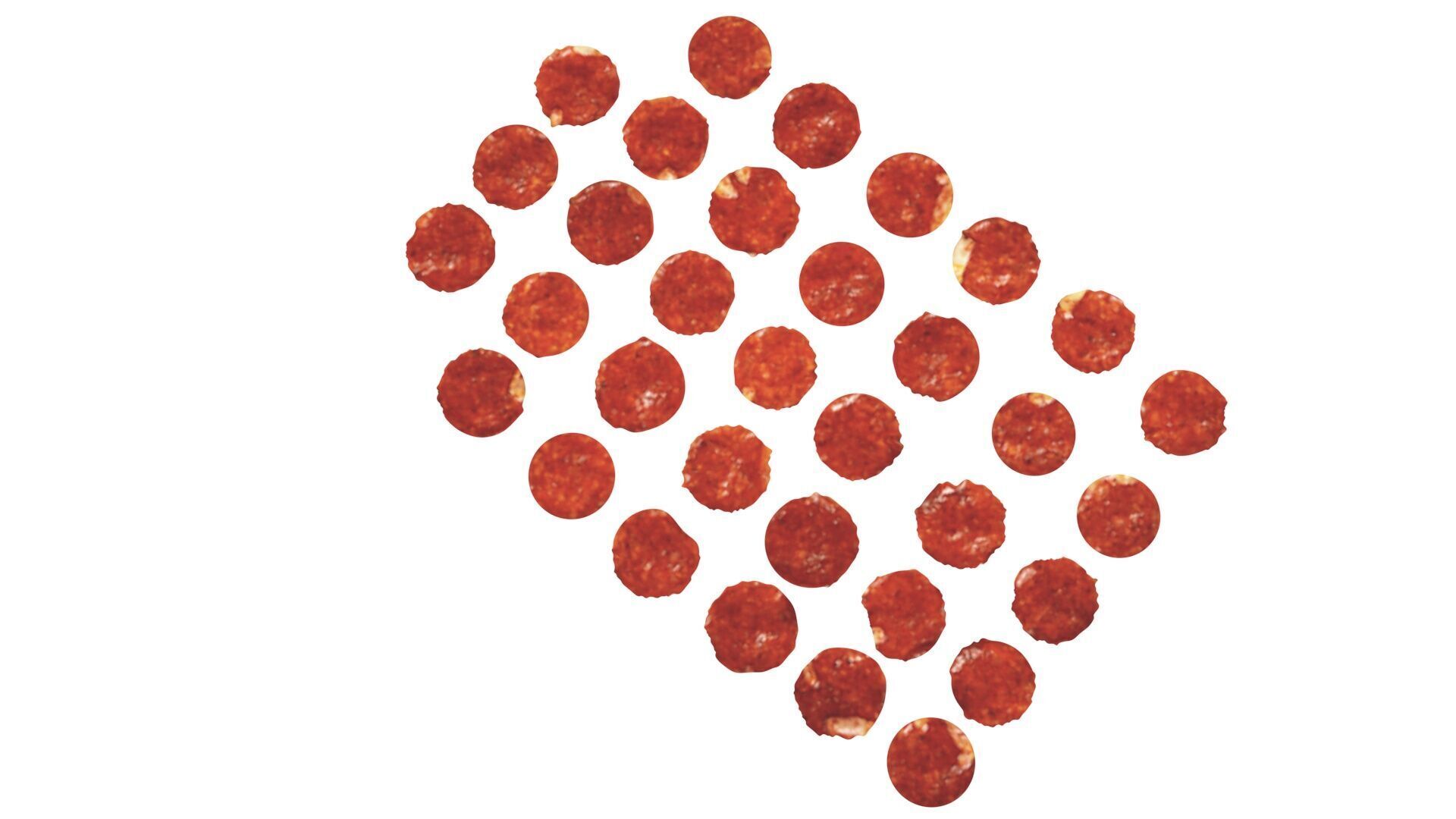 Sliced Mini Pepperonis Set 3D model_10