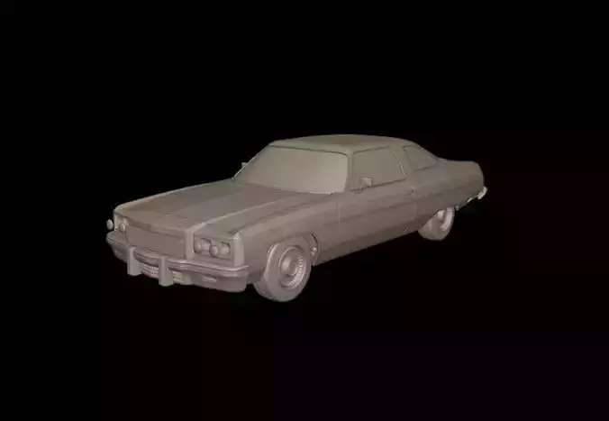 chevrolet caprice classic 1975 3d print model 3D print model