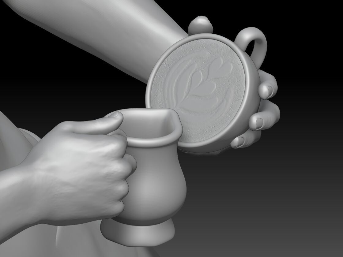 coffee shop boy 3 3D print model_3