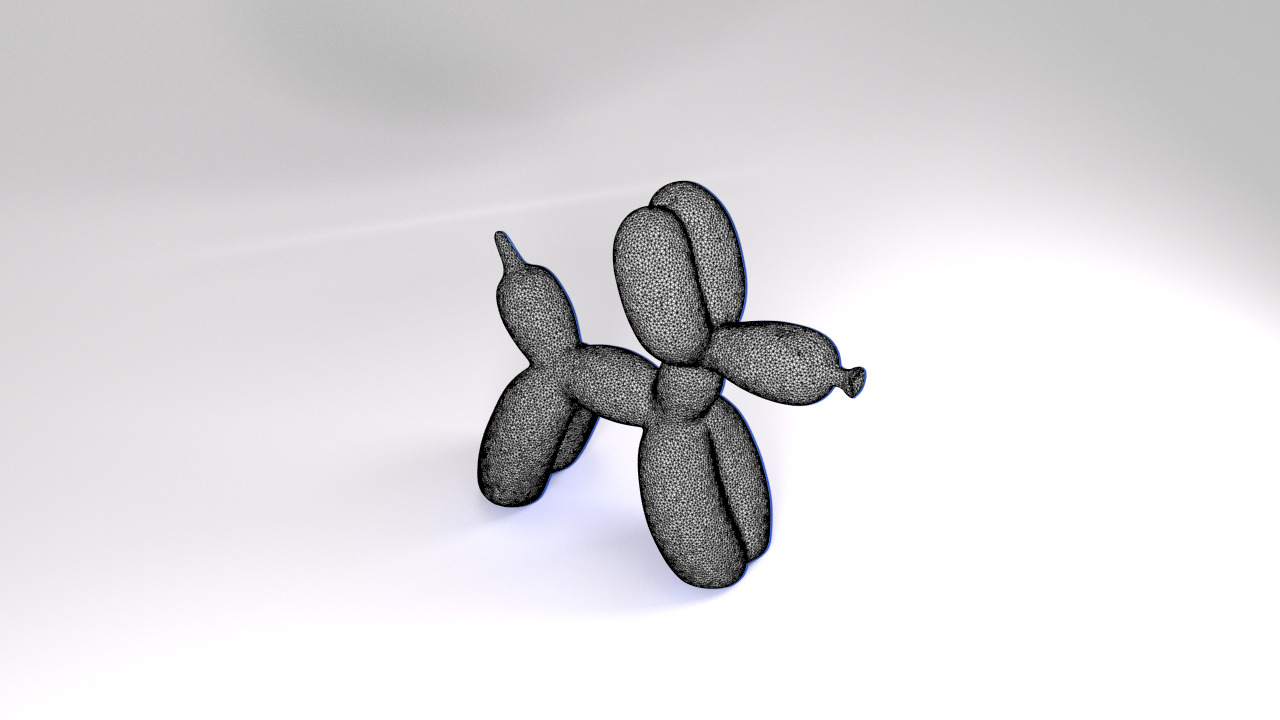 Balloon Dog Jeff Koons 3D model_4