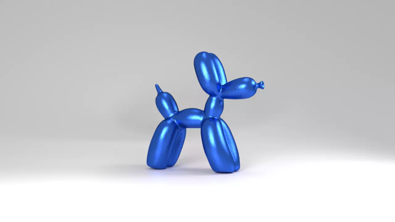Balloon Dog Jeff Koons 3D model_0