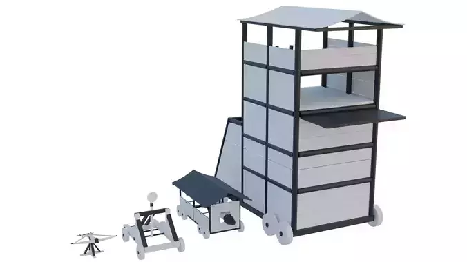 Lowpoly Base Siege Weapons