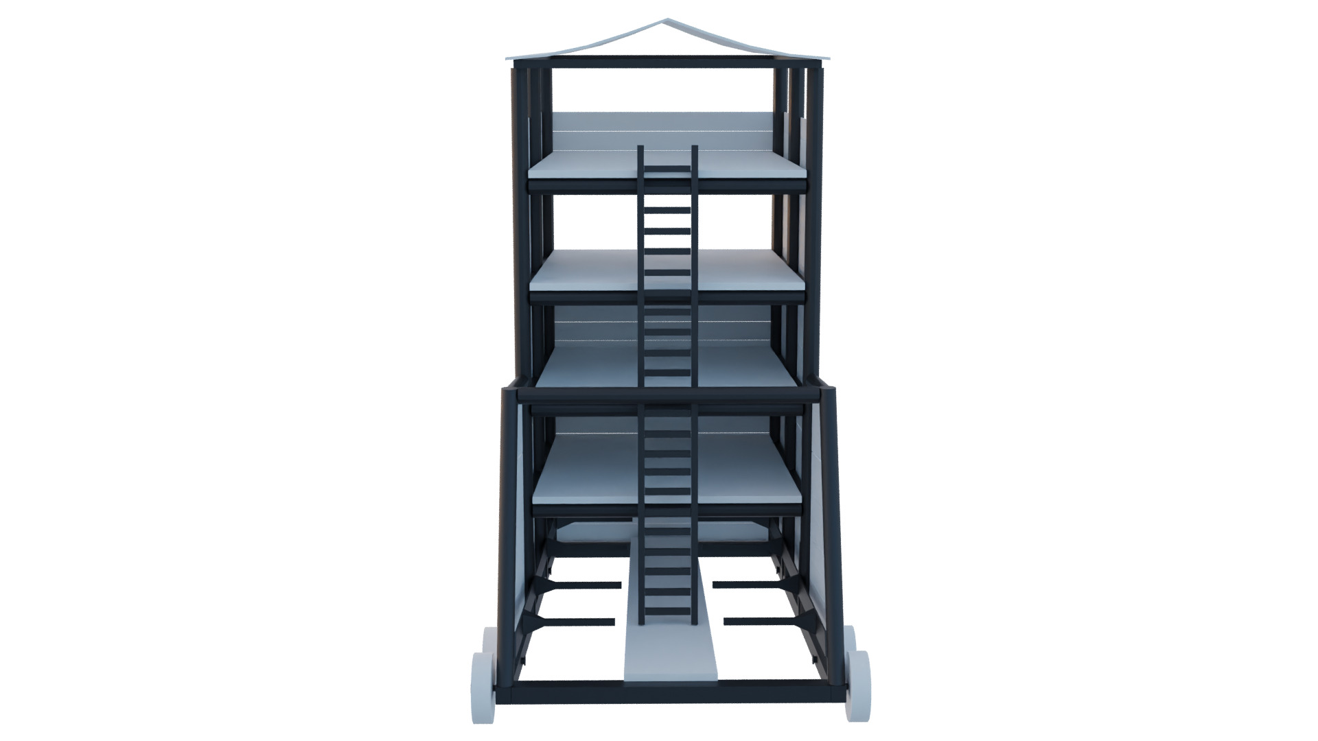 Lowpoly Base Siege Weapons Low-poly 3D model_8