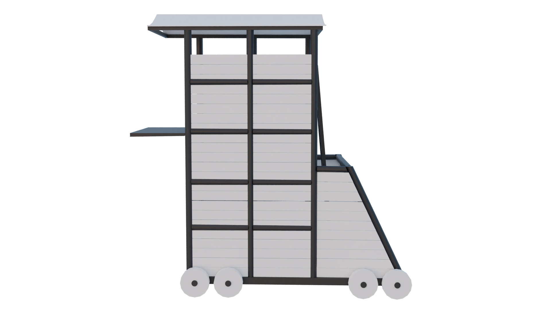 Lowpoly Base Siege Weapons Low-poly 3D model_6