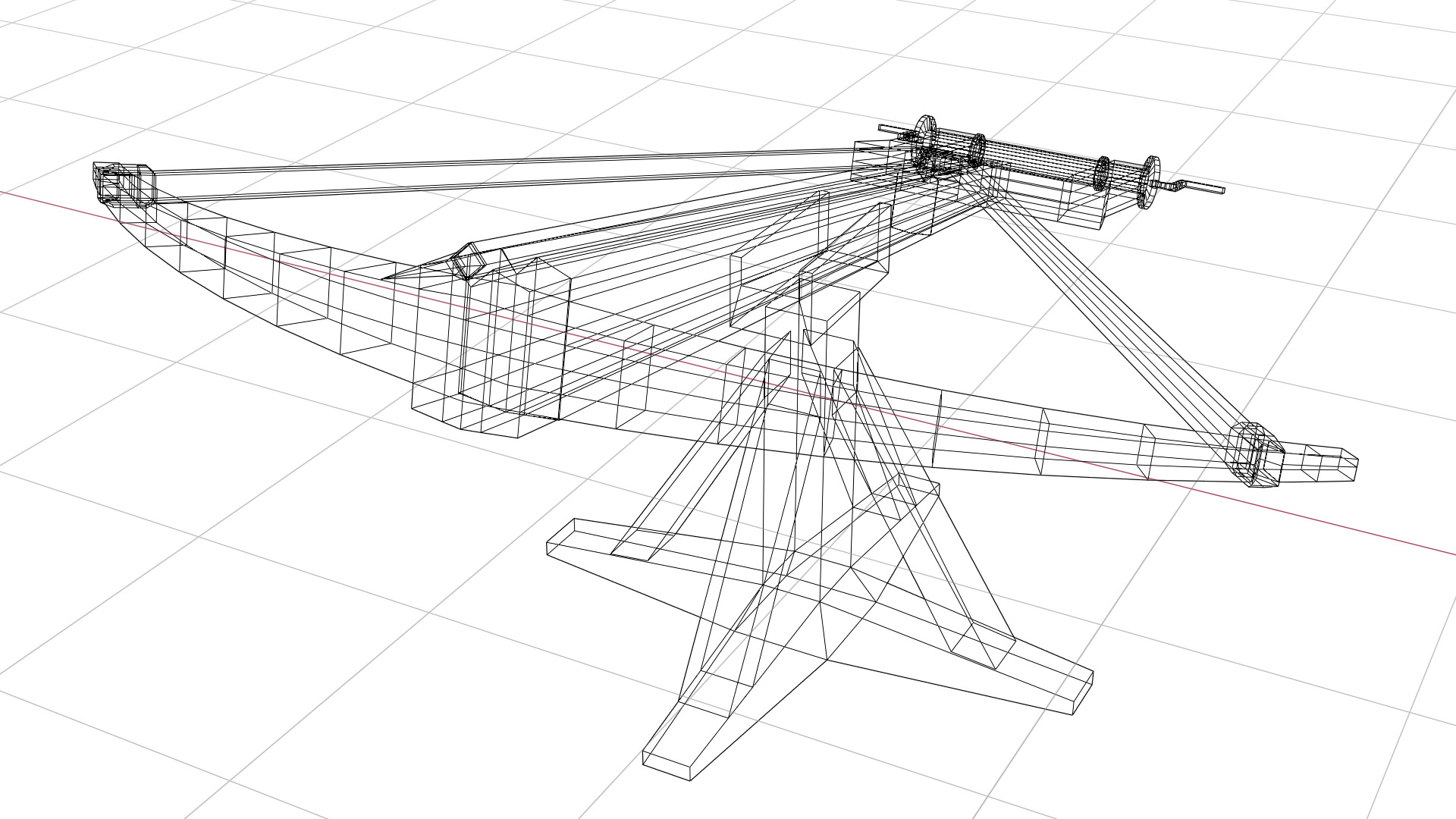 Lowpoly Base Siege Weapons Low-poly 3D model_20