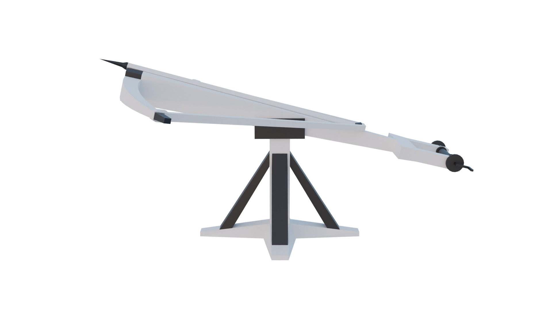 Lowpoly Base Siege Weapons Low-poly 3D model_15