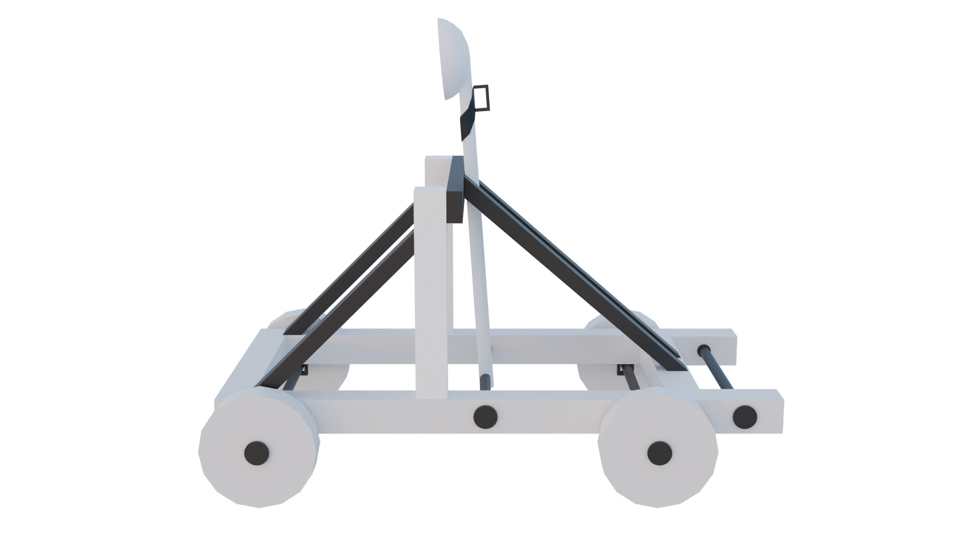 Lowpoly Base Siege Weapons Low-poly 3D model_18
