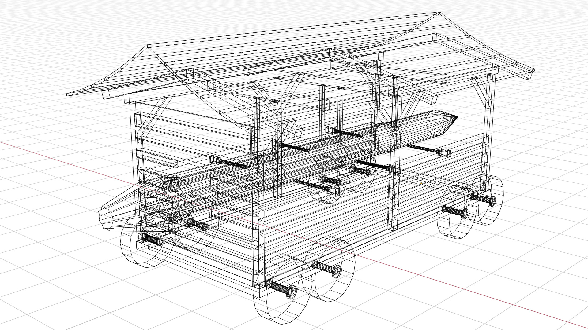 Lowpoly Base Siege Weapons Low-poly 3D model_11