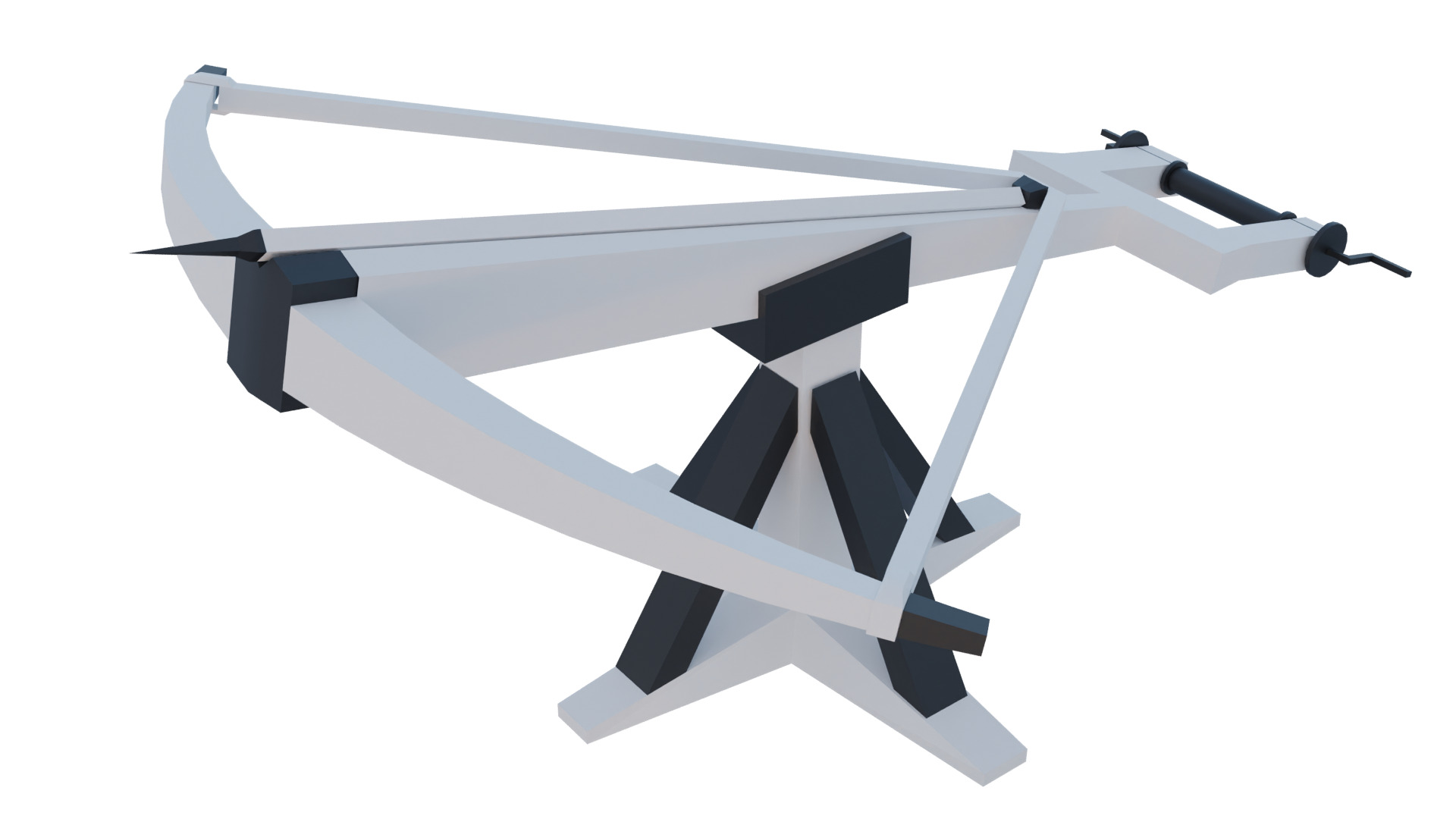 Lowpoly Base Siege Weapons Low-poly 3D model_13