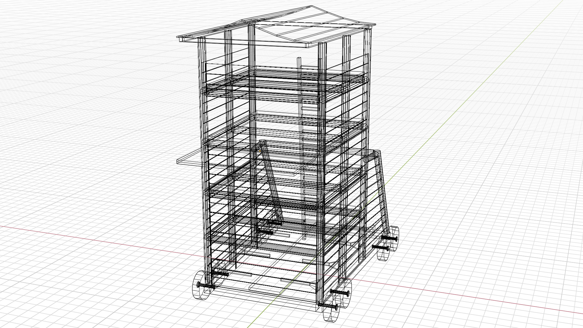 Lowpoly Base Siege Weapons Low-poly 3D model_12