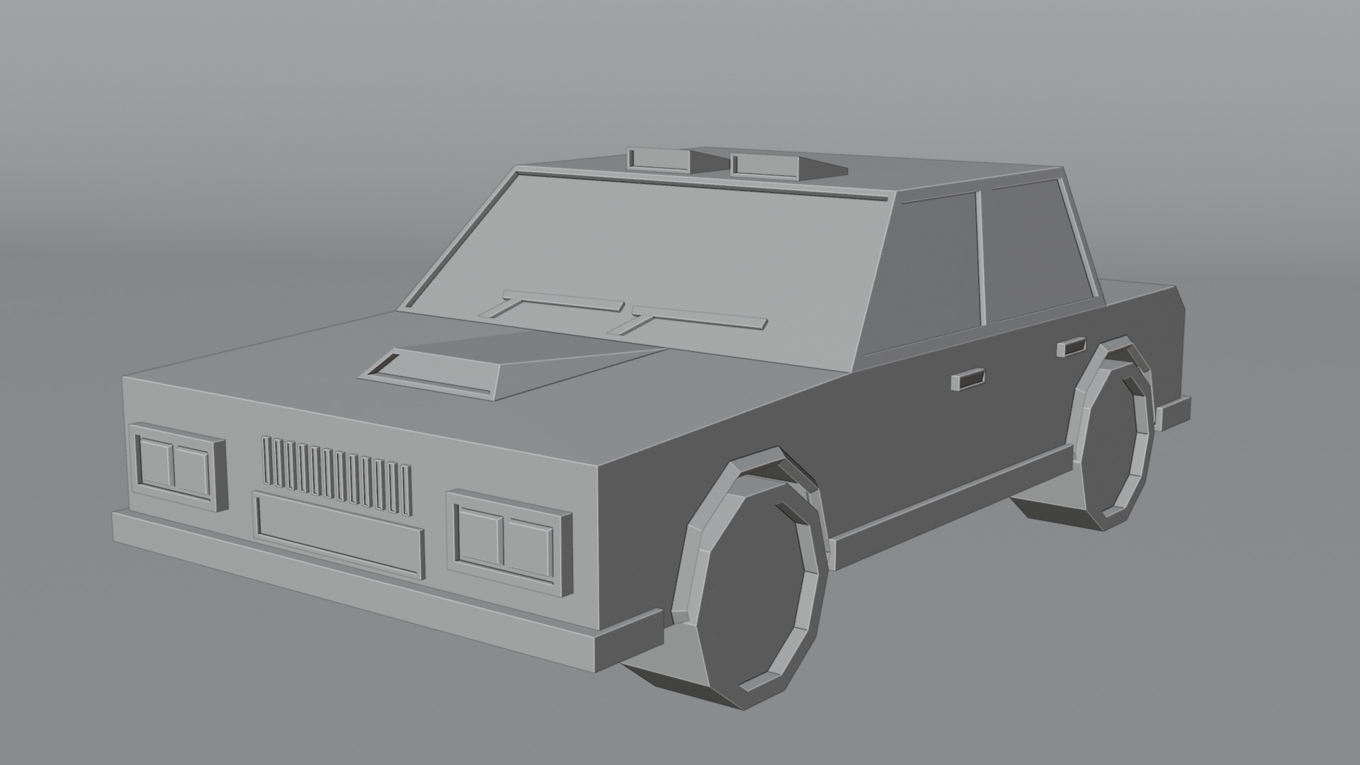 Car model for games Low-poly 3D model_24