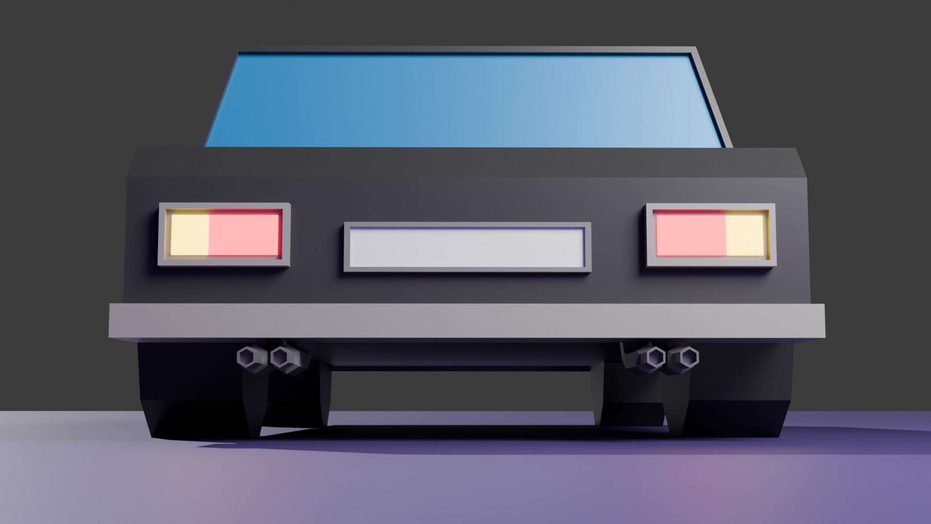 Car model for games Low-poly 3D model_28