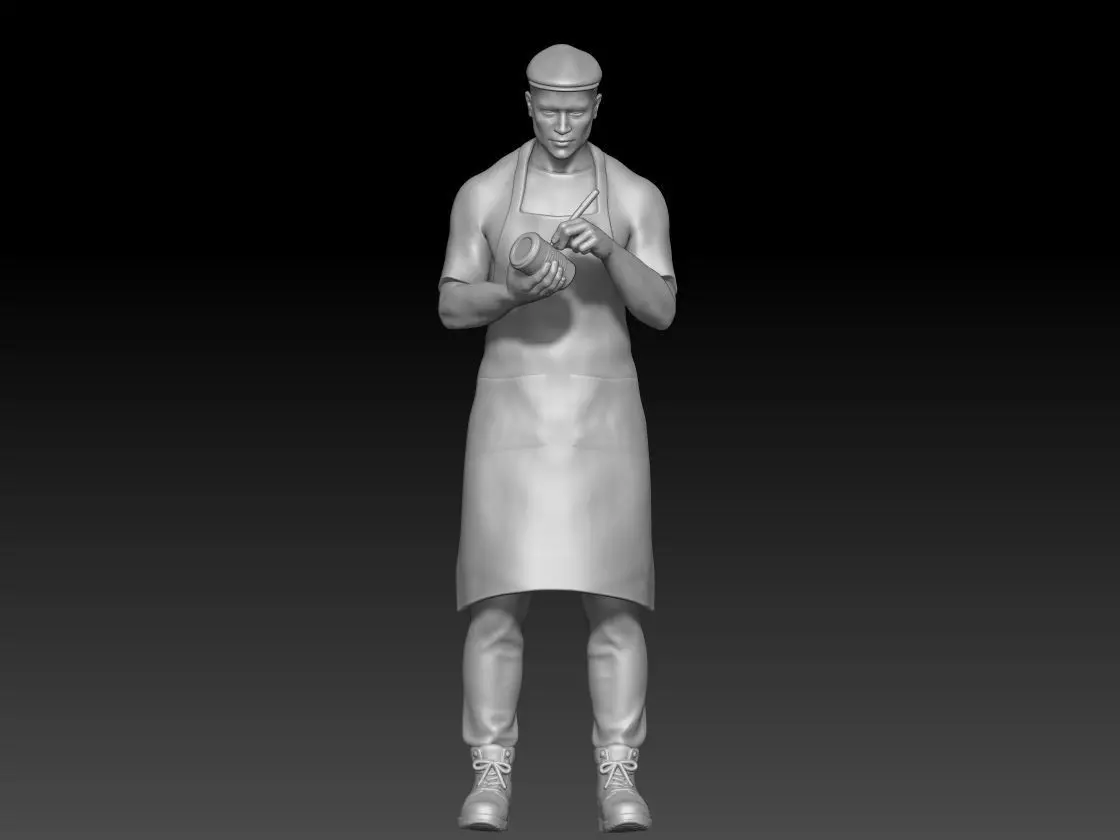 coffee shop boy 4 3D print model