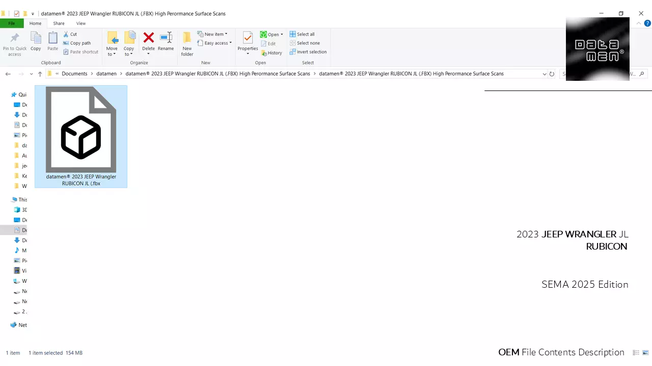 2023 Jeep Wrangler RUBICON JL 3D Scan Surface FBX Data 3D model_18