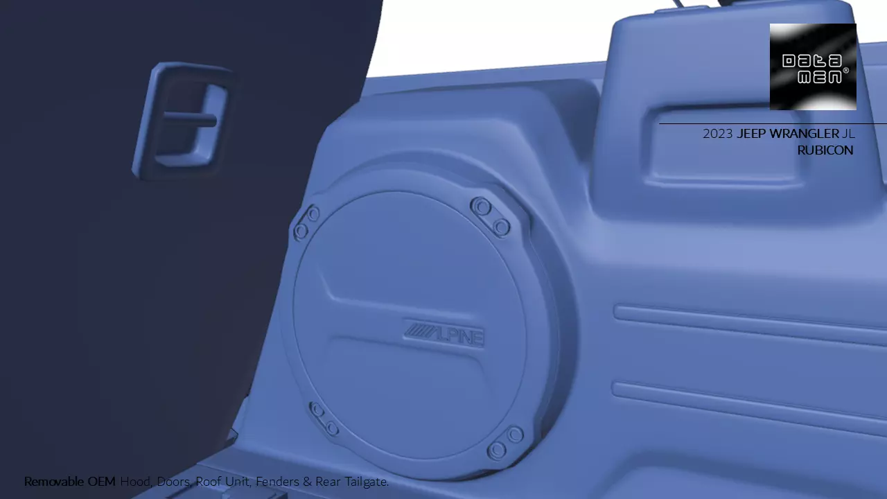 2023 Jeep Wrangler RUBICON JL 3D Scan Surface FBX Data 3D model_17
