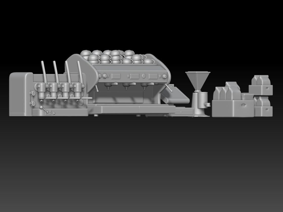 coffee shop props 3D print model_2
