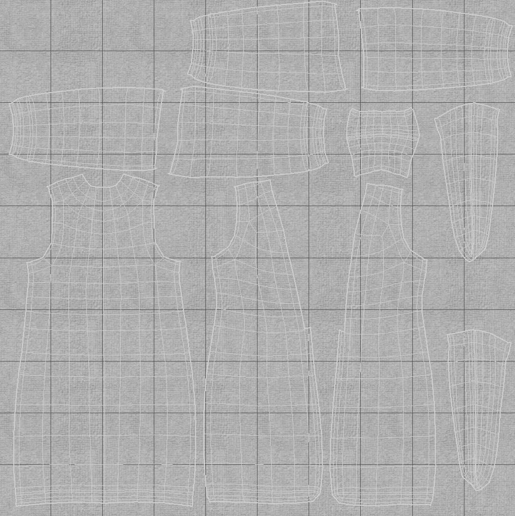 Female Character Stylish Clothes Bathrobe Towel Slipper 3D model_8