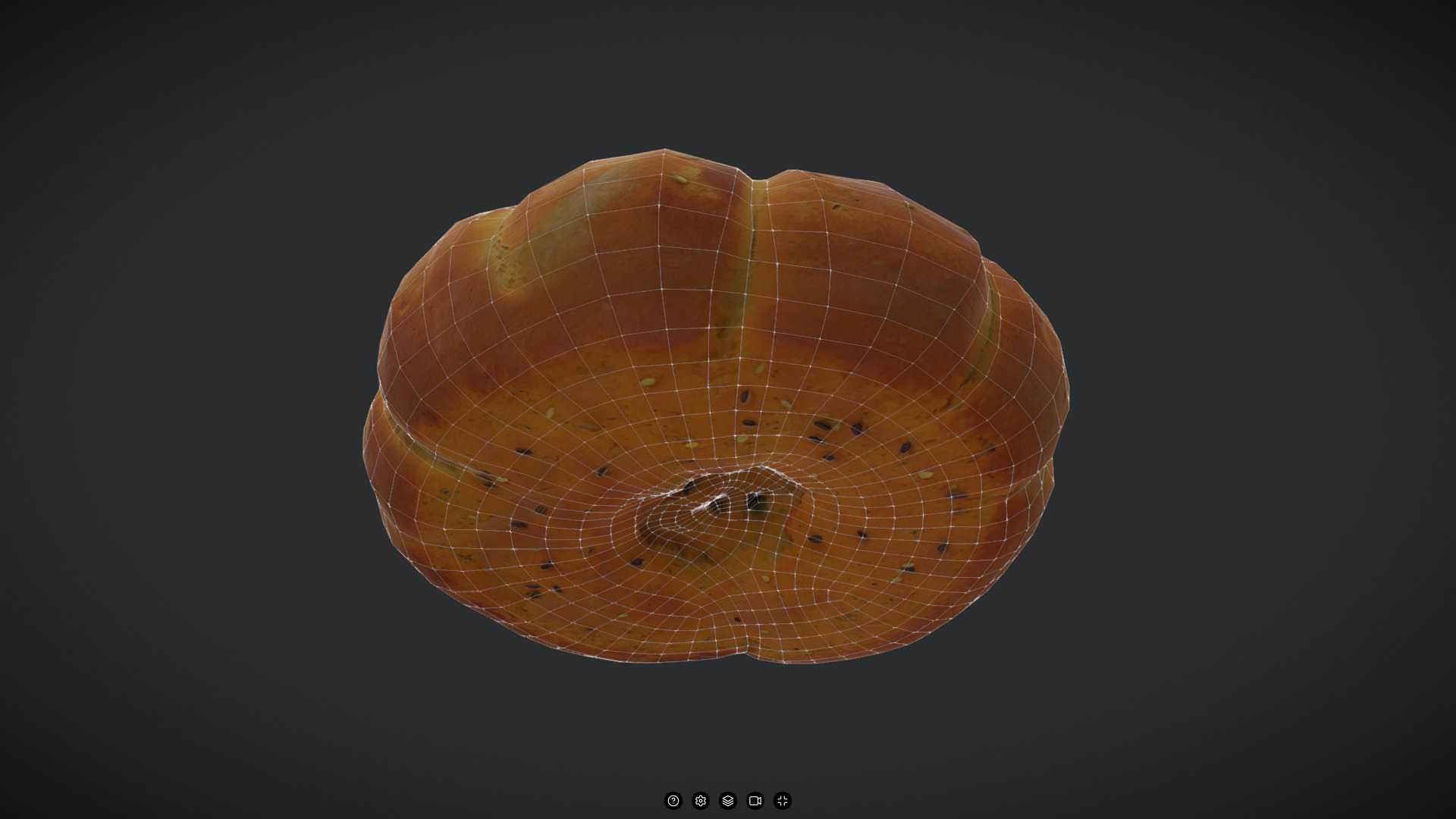 Medieval Bread Low-poly 3D model_4