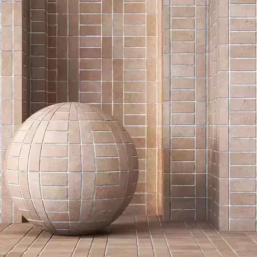 Brick Tile Flooring 4K - Seamless