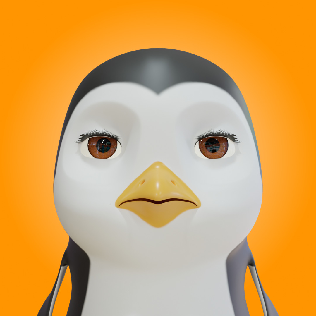 Penguin  3D Character 3D model_7