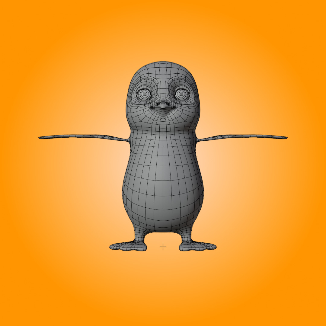 Penguin  3D Character 3D model_14