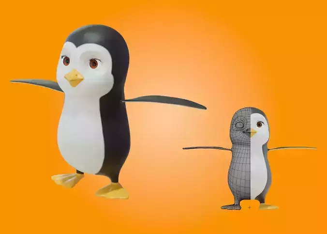 Penguin  3D Character 3D model