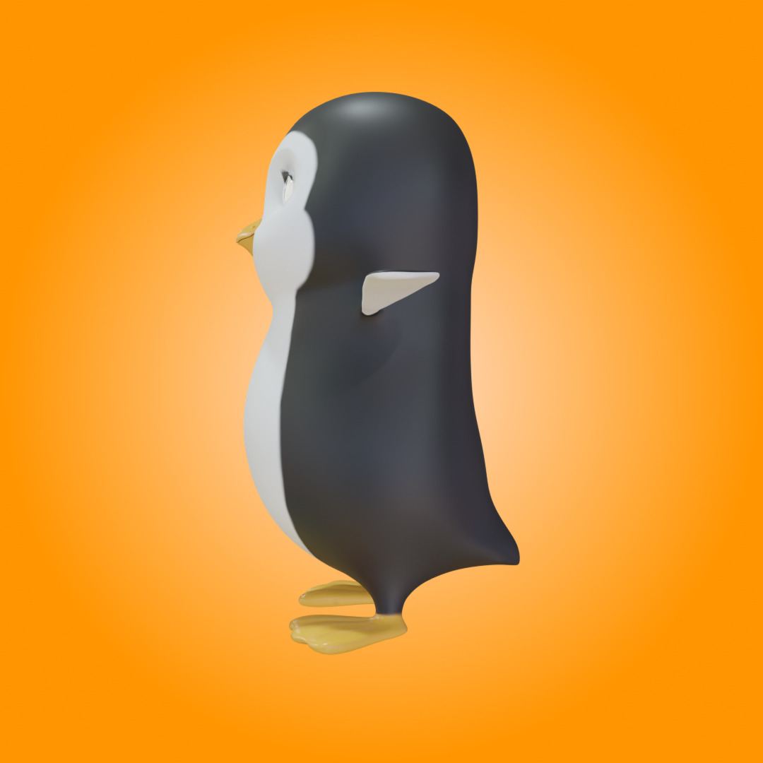 Penguin  3D Character 3D model_13