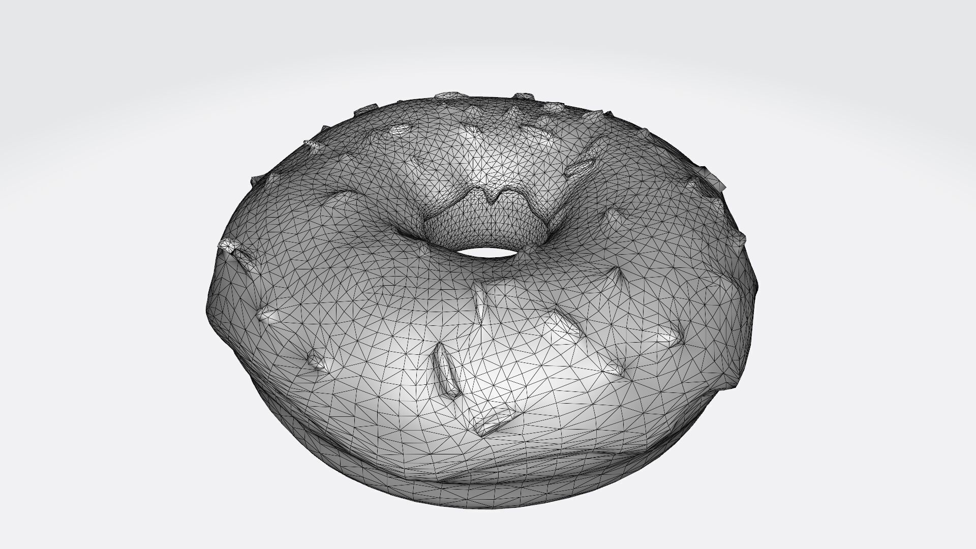 Delicious Chocolate Covered Ring Doughnuts 3d Render 3D model_6