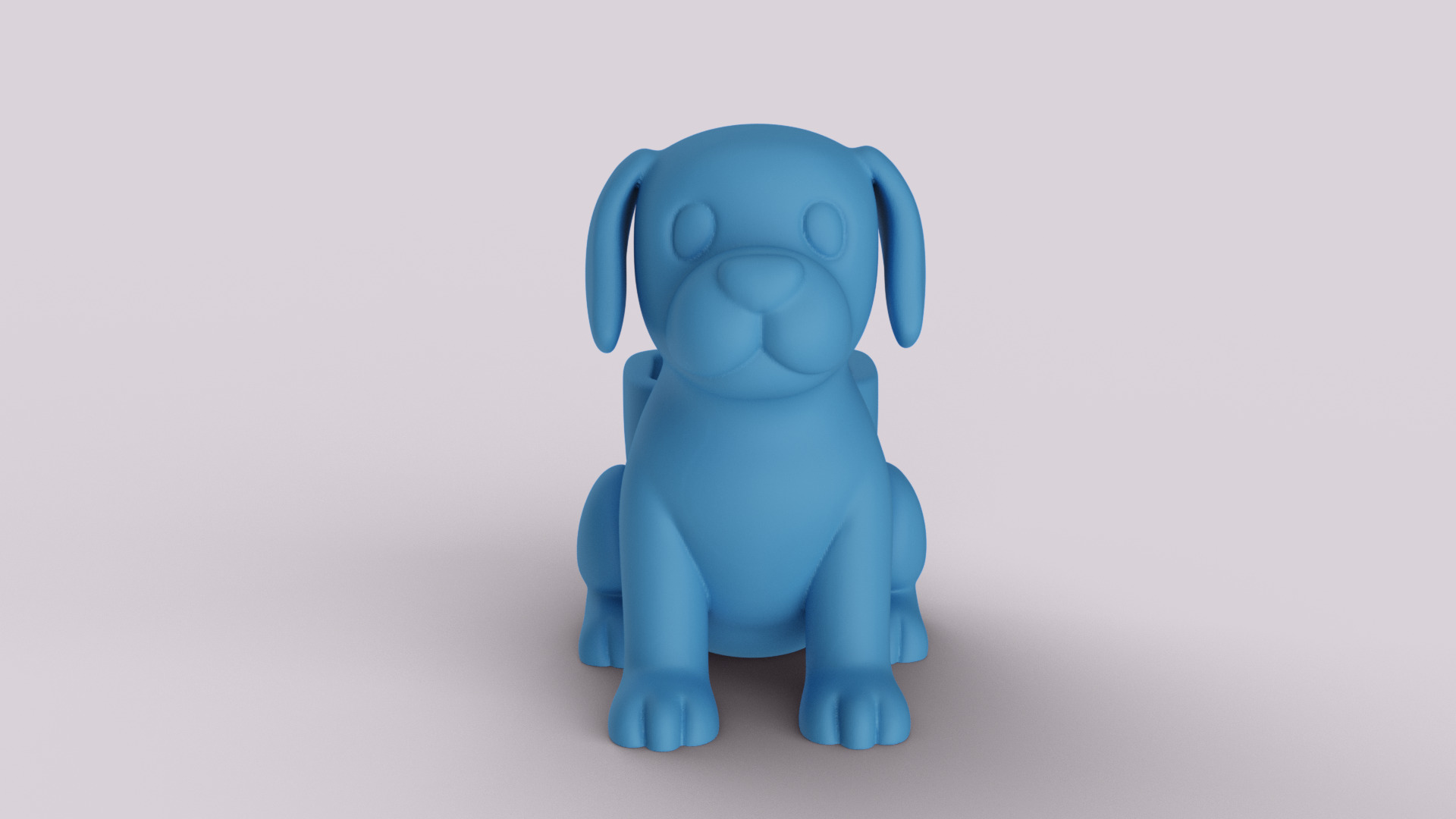 Cute Dog Planter - Desk Organizer 3D print model_1