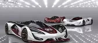 Realistic Dodge SRT Tomahawk X Vision GT4 Car 3D Model Low-poly 3D model