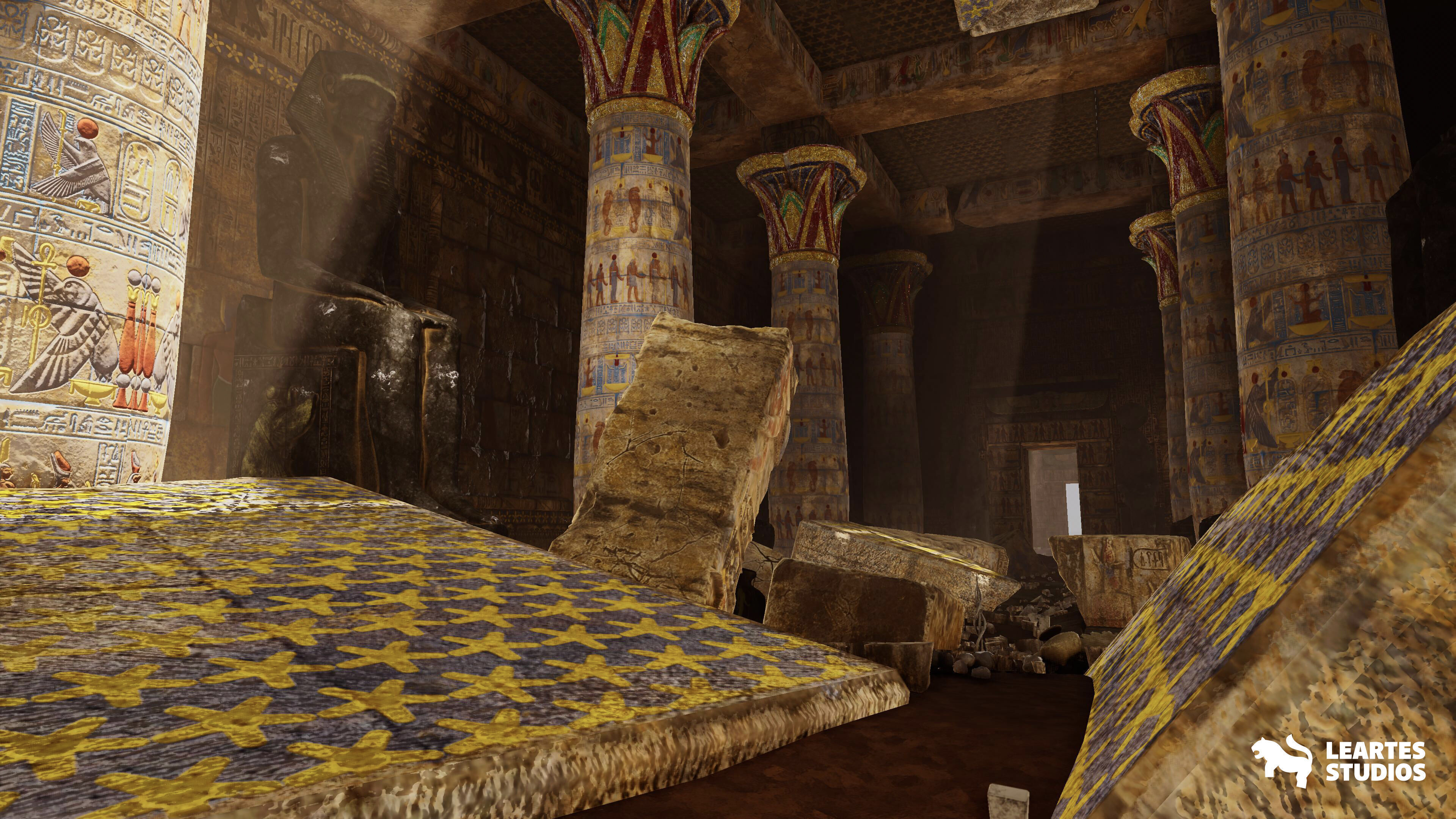 The Grand Egyptian Temple Environment Low-poly 3D model_10