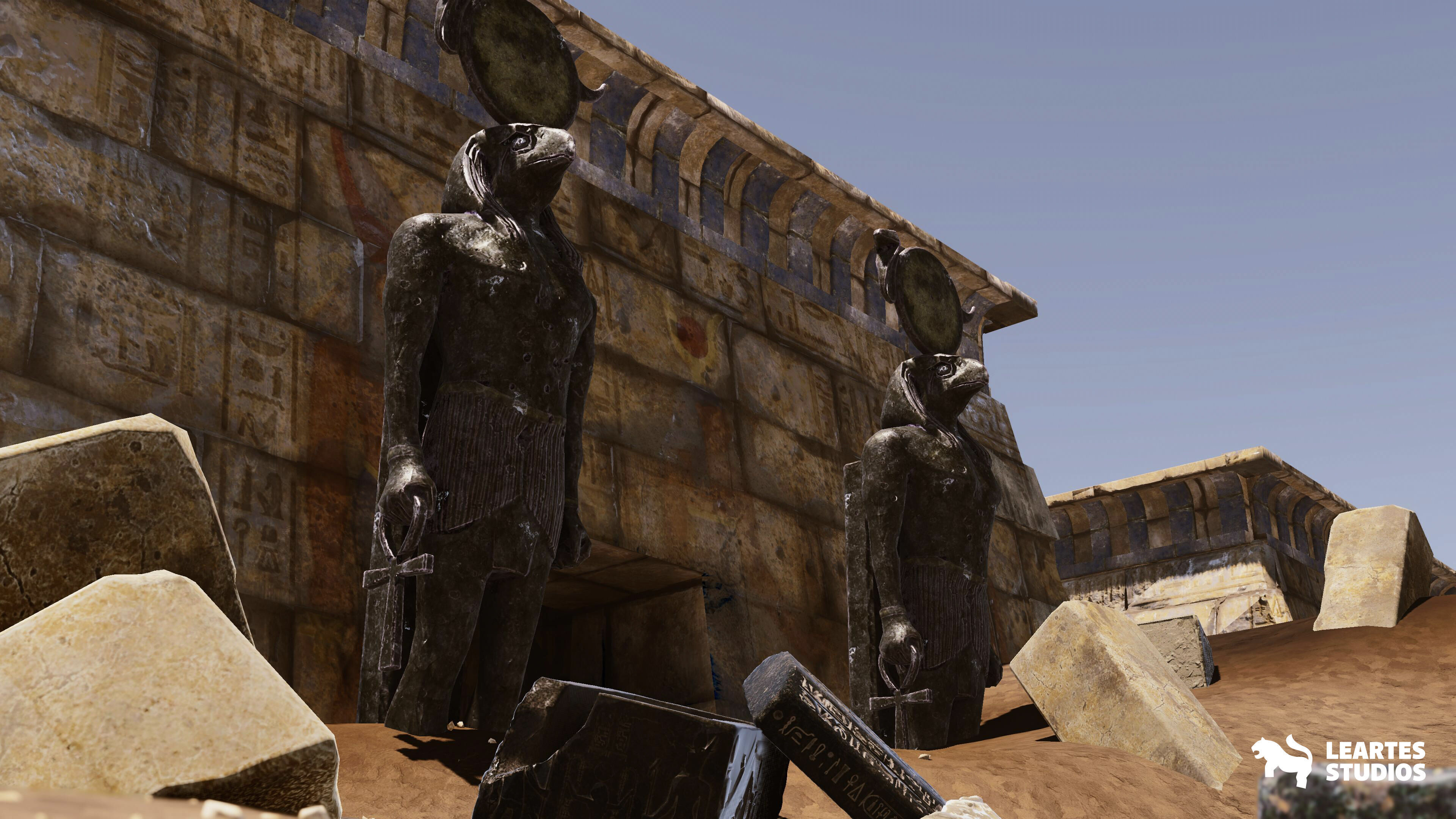 The Grand Egyptian Temple Environment Low-poly 3D model_24