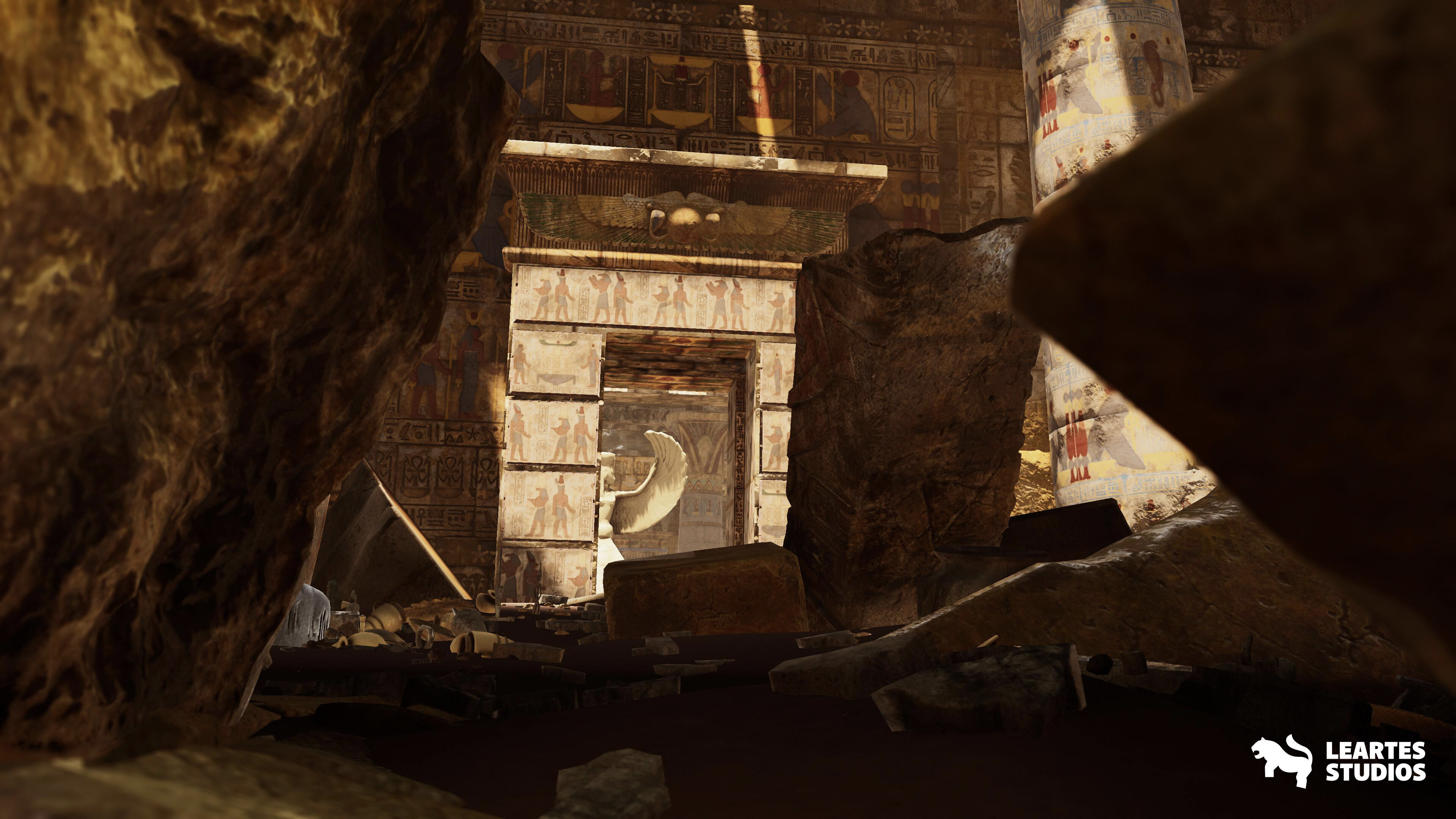 The Grand Egyptian Temple Environment Low-poly 3D model_13