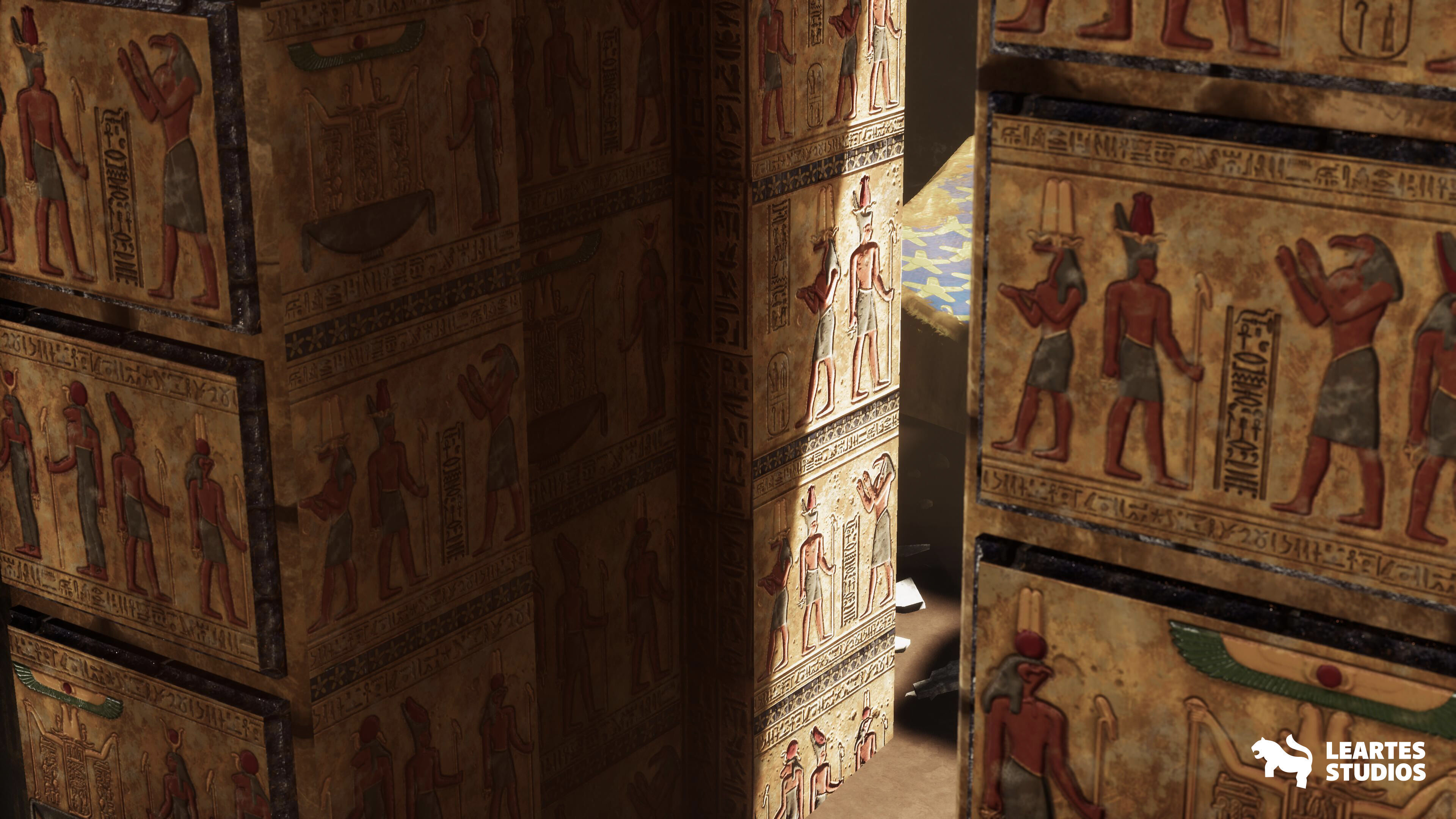 The Grand Egyptian Temple Environment Low-poly 3D model_17