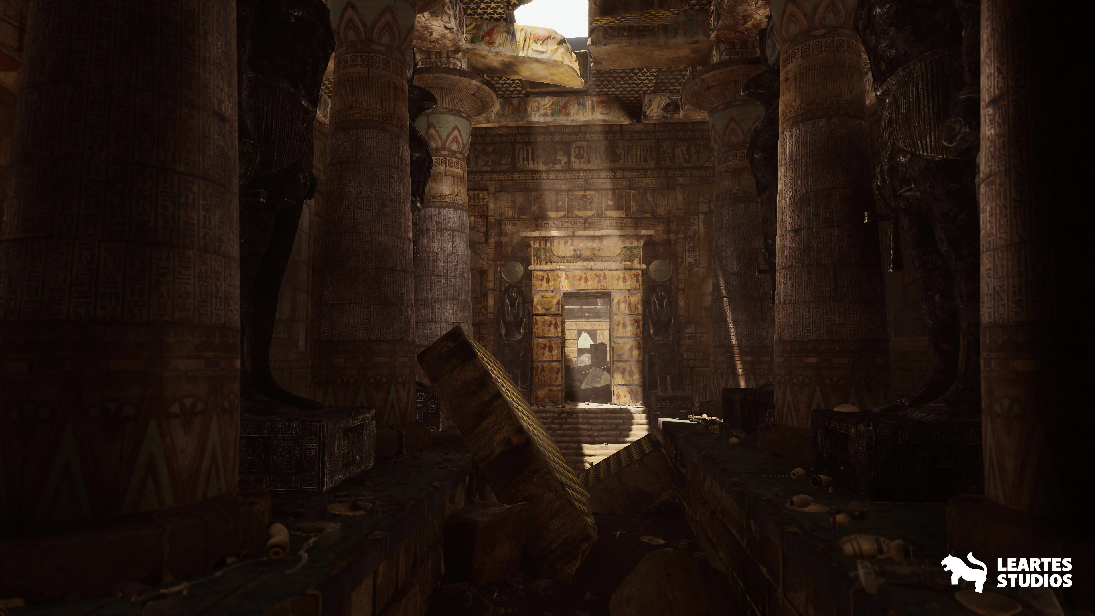 The Grand Egyptian Temple Environment Low-poly 3D model_14