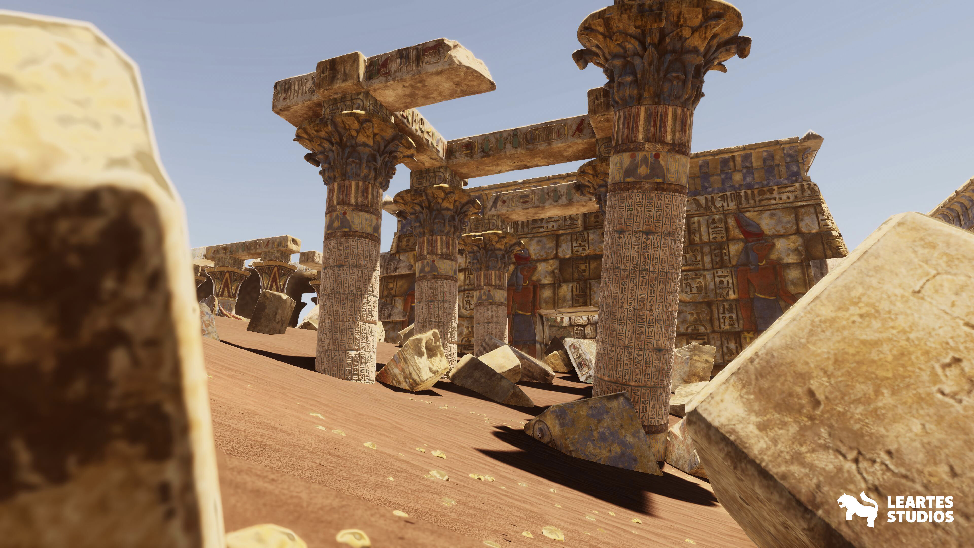 The Grand Egyptian Temple Environment Low-poly 3D model_19