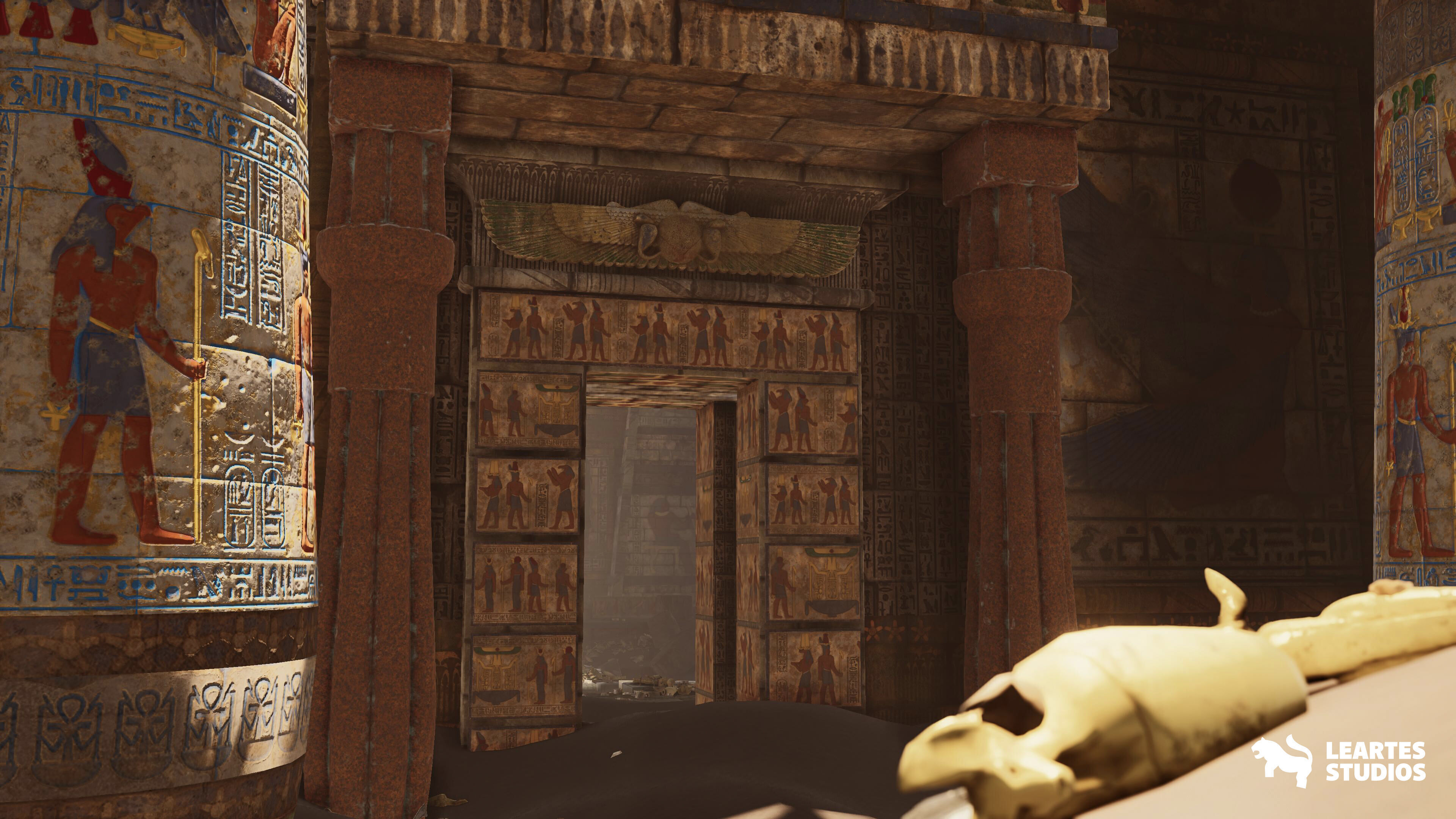 The Grand Egyptian Temple Environment Low-poly 3D model_7