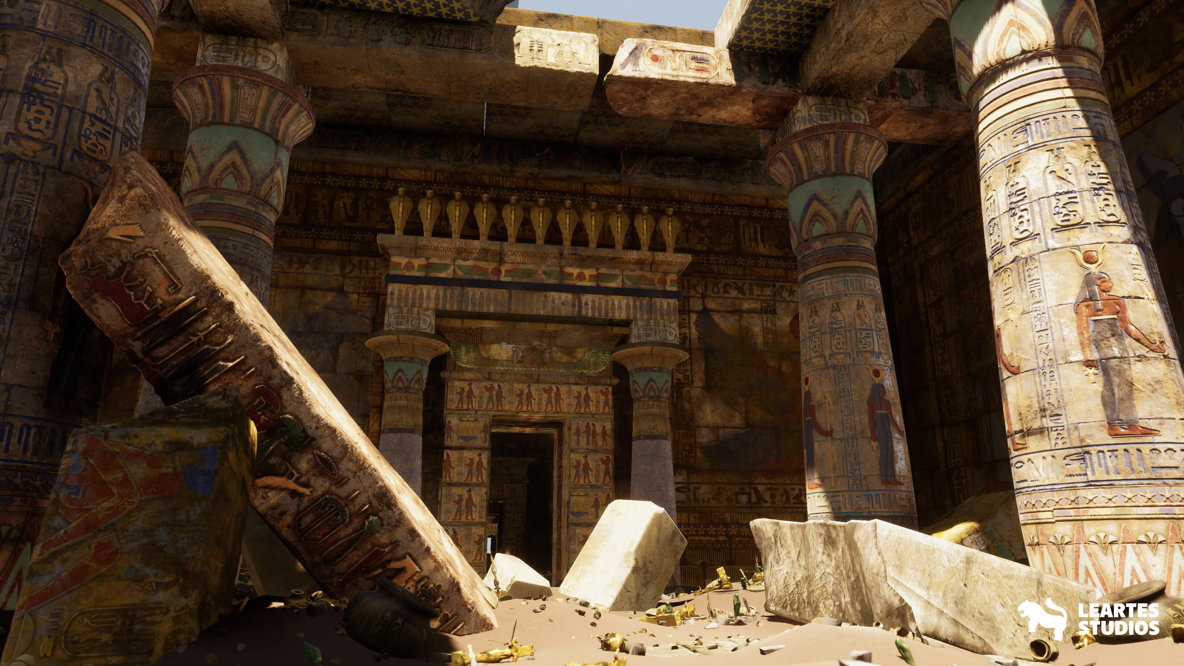 The Grand Egyptian Temple Environment Low-poly 3D model_16