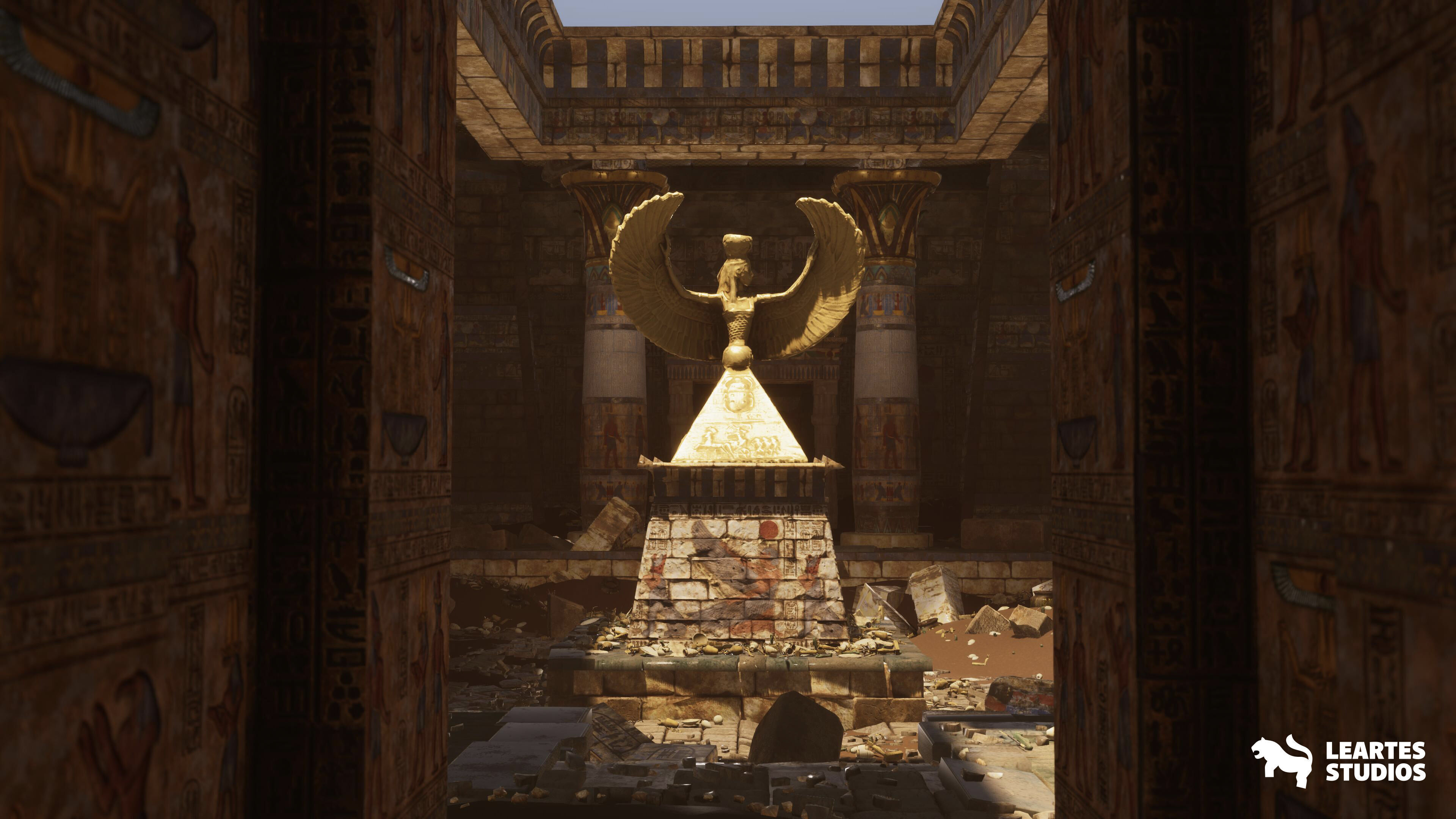 The Grand Egyptian Temple Environment Low-poly 3D model_22