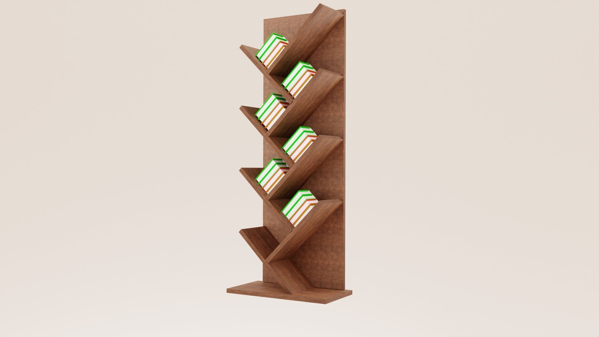 Bookcase 05 3D model_9