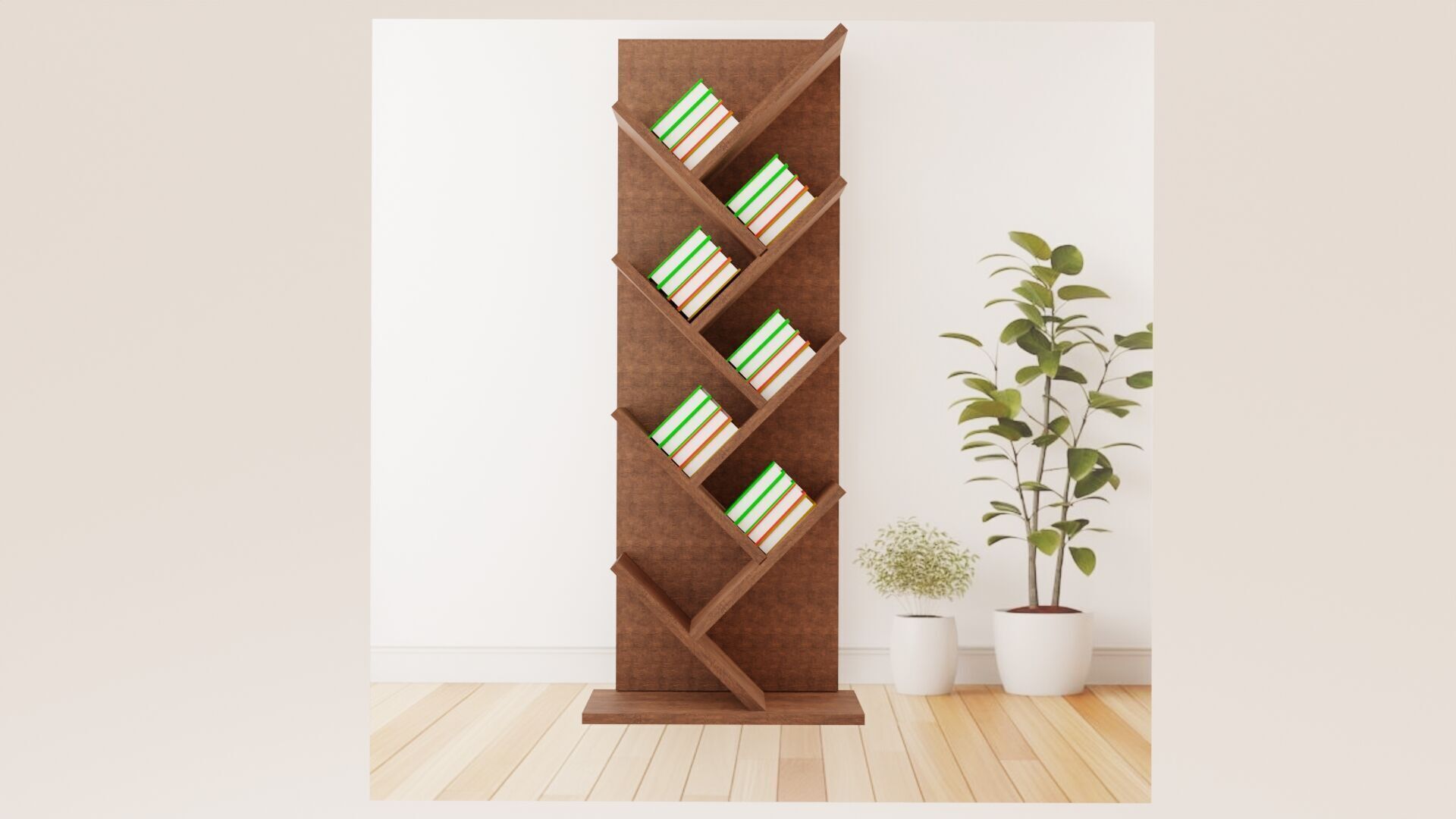 Bookcase 05 3D model_6