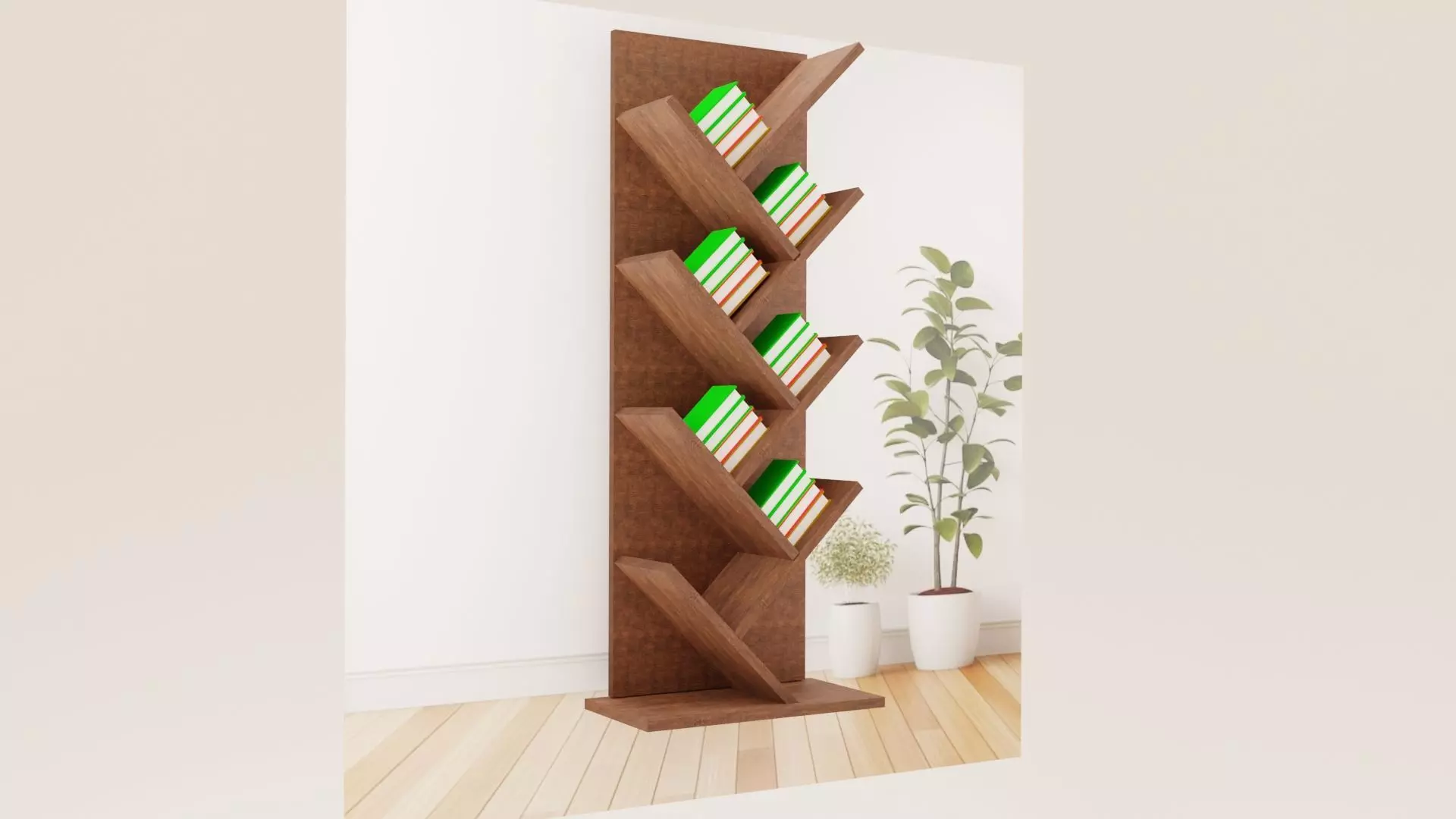 Bookcase 05 3D model_0