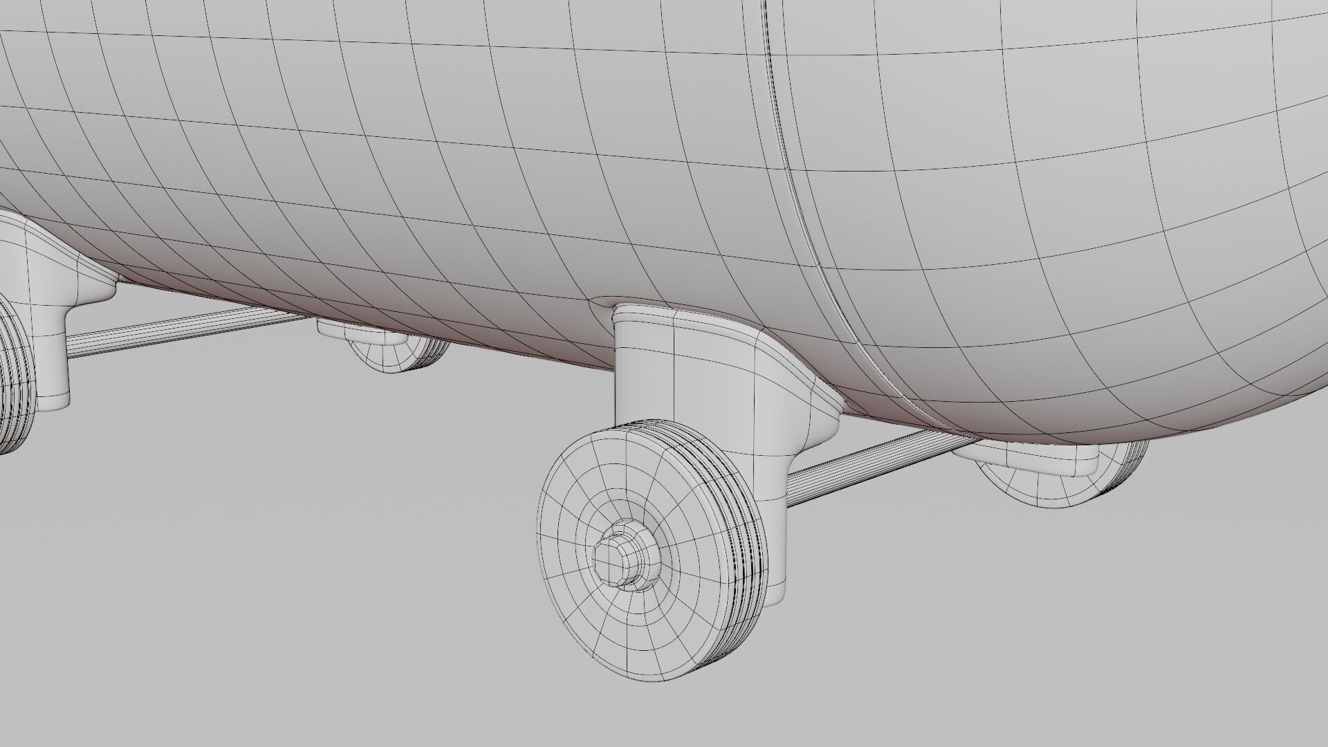 Air Compressor Low-poly 3D model_8