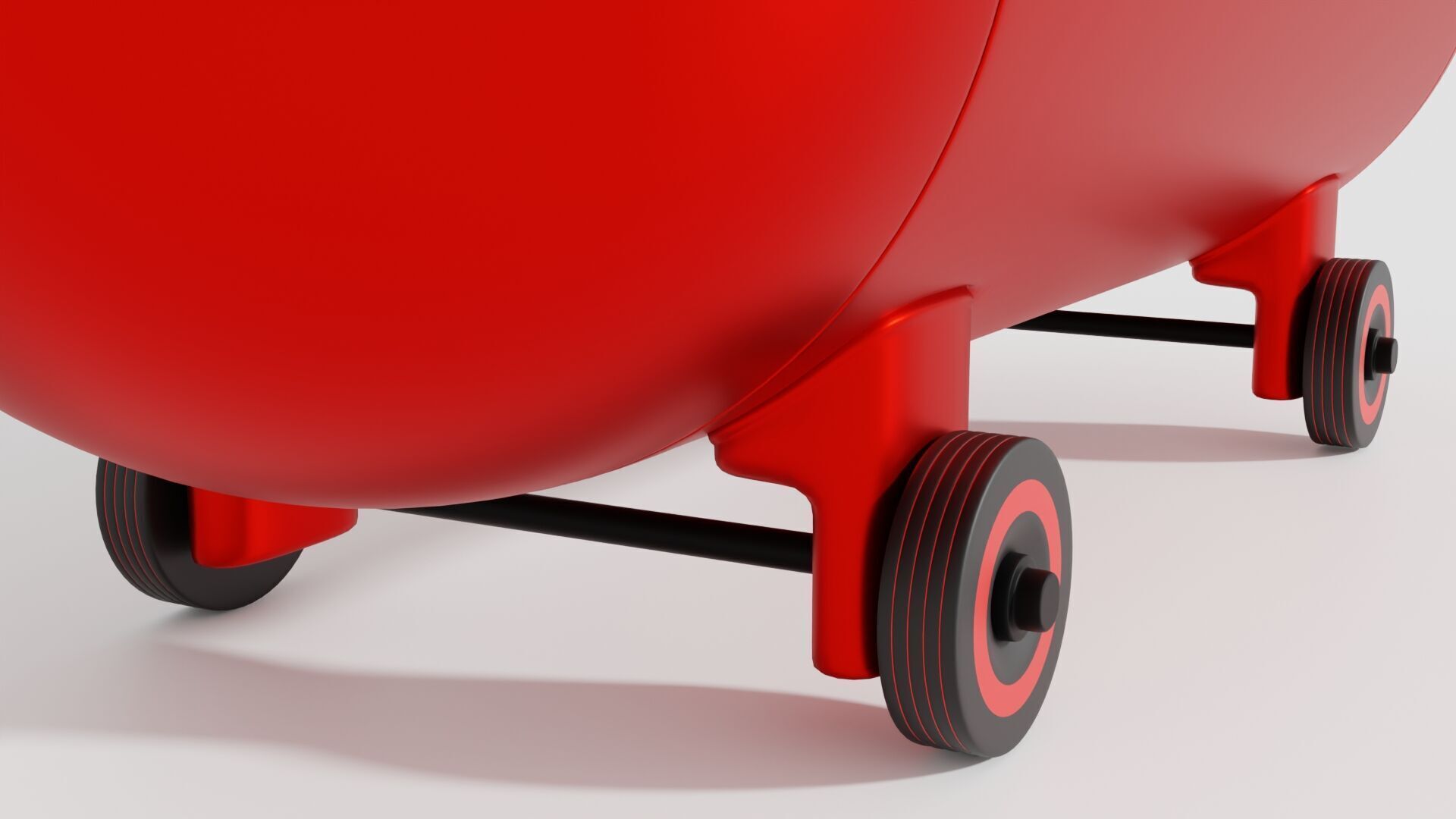 Air Compressor Low-poly 3D model_6