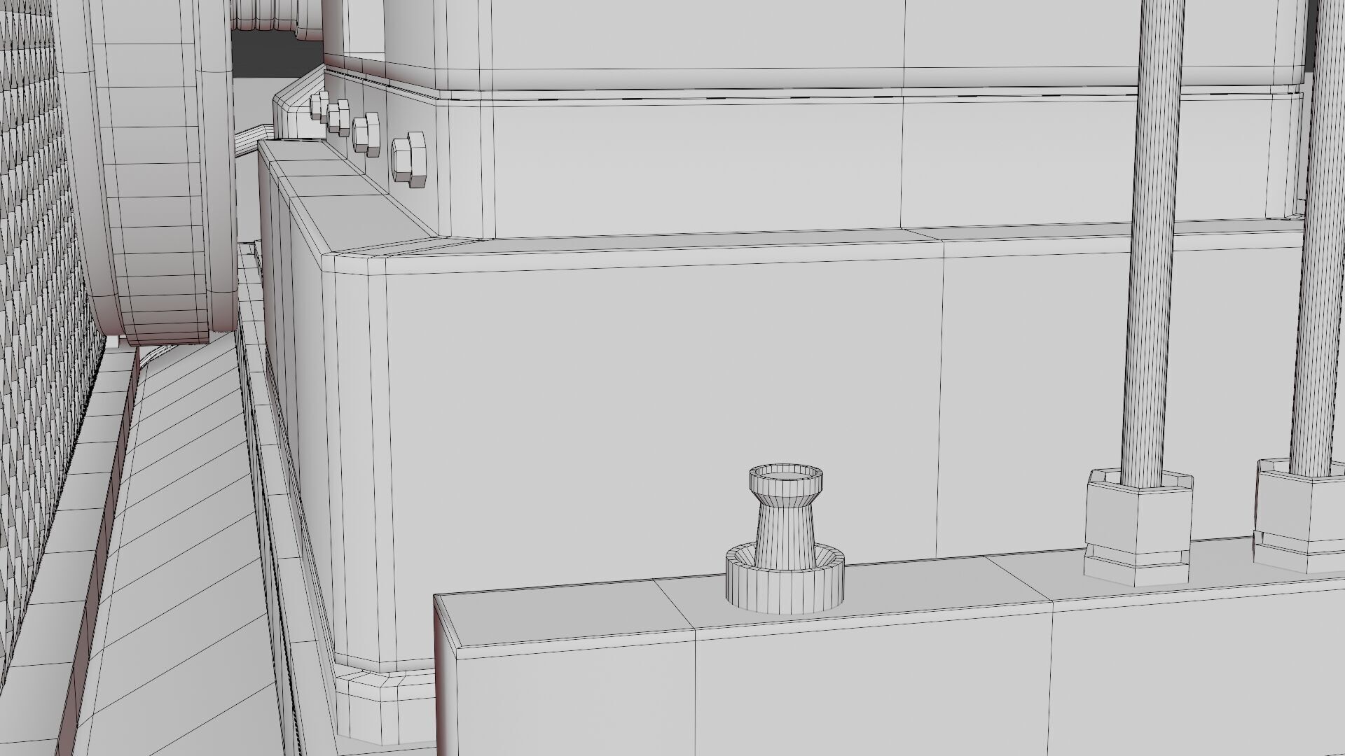 Air Compressor Low-poly 3D model_11