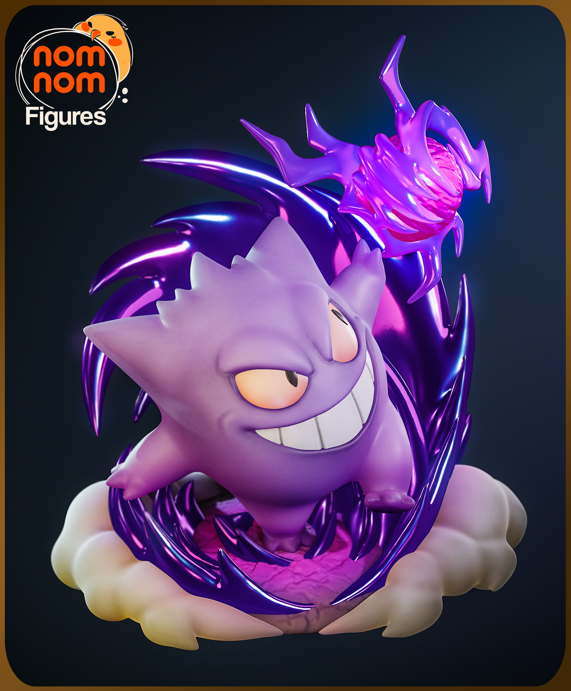 Chibi Gengar - Pokemon 3D print model_2